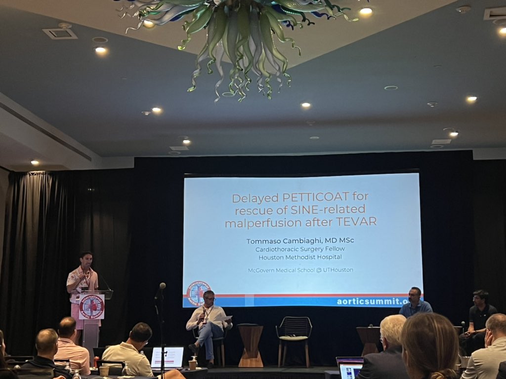 Matthew Smeds (@mattsmeds) on Twitter photo <a href="/VascularPlumber/">Tommaso Cambiaghi</a> close out day 1 of <a href="/IntAorticSummit/">International Aortic Summit</a> #IAS2023 with case on petticoat management of SINE related malperfusion. Great opportunity for fellows/residents to present quality #AortaEd. Discussion of this lead to discussion of vascular trained cardiac surgeons! <a href="/VascularPlumber/">Tommaso Cambiaghi</a> close out day 1 of <a href="/IntAorticSummit/">International Aortic Summit</a> #IAS2023 with case on petticoat management of SINE related malperfusion. Great opportunity for fellows/residents to present quality #AortaEd. Discussion of this lead to discussion of vascular trained cardiac surgeons!