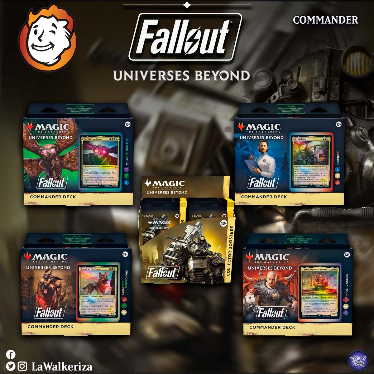 LWalkeriza's tweet photo. #LaWalkeriza
#MTGHispano #MTGspoilers #MTG #MagicTheGathering
#MTGUniversesBeyond
#mtgcommunity #MTGcommande #MTGxFallout https://t.co/7eJFgRuzyO