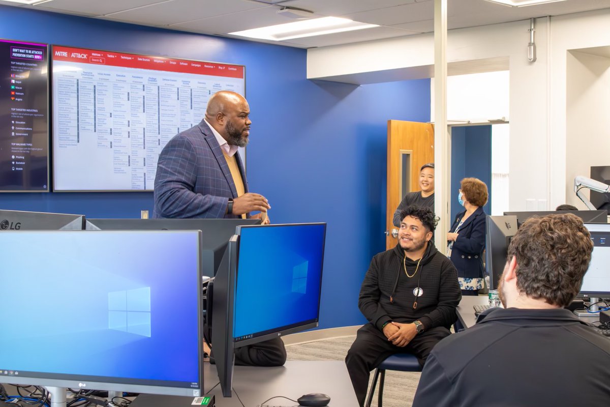 Mass_Tech's tweet photo. Happy #MassSTEMWeek, our #MassCyberCenter encourages students to #SeeYourselfInSTEM! Yesterday they hosted a student challenge at @MassBayCommCol's NEW cyber range where they participated in a cyber simulation to build & practice skills! #YourSTEMFutureIsOurSTEMFuture #CyberMonth https://t.co/0TqTspkwhG