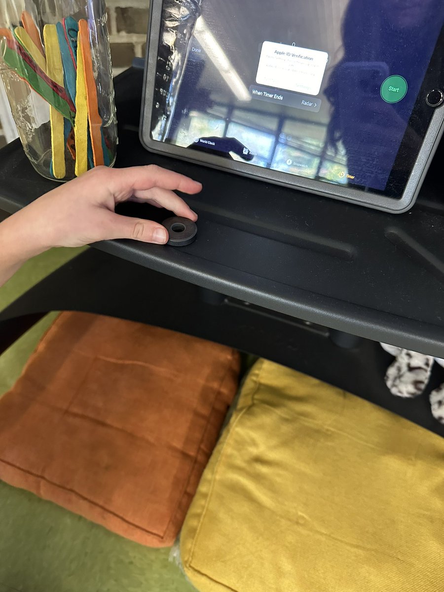 MsDavidsonk's tweet photo. Exploring with magnets! Ask your student what they learned in science today 🧲👩🏻‍🔬 #heathcotepride https://t.co/22ERQ5FVkx