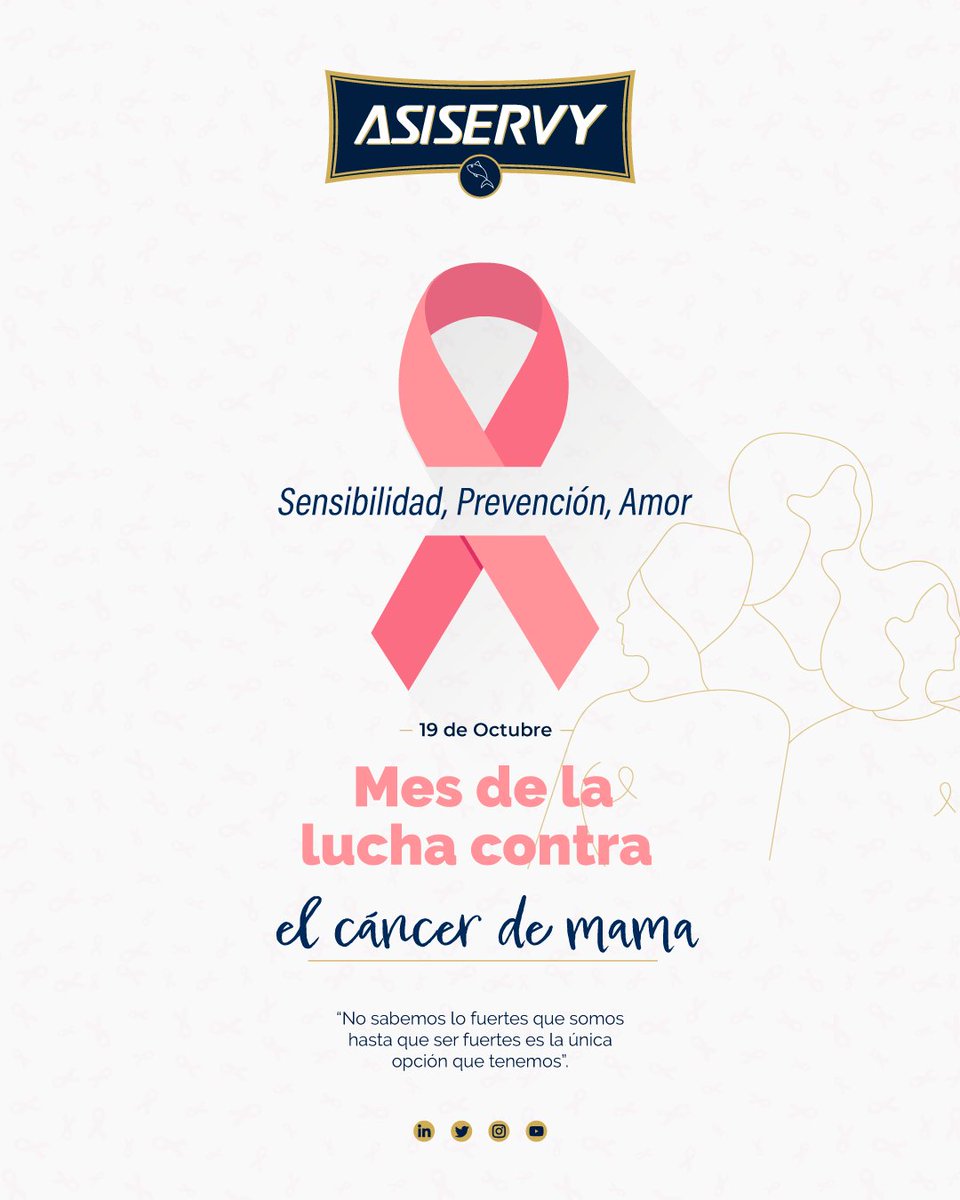 asiservy's tweet photo. Hoy, en el Día de la Lucha contra el Cáncer de Mama, unámonos para difundir conciencia y esperanza. La detección temprana salva vidas. 💗🌸 #CáncerDeMama #LuchaContraElCáncerDeMama #Prevención https://t.co/2InzIaYoRz