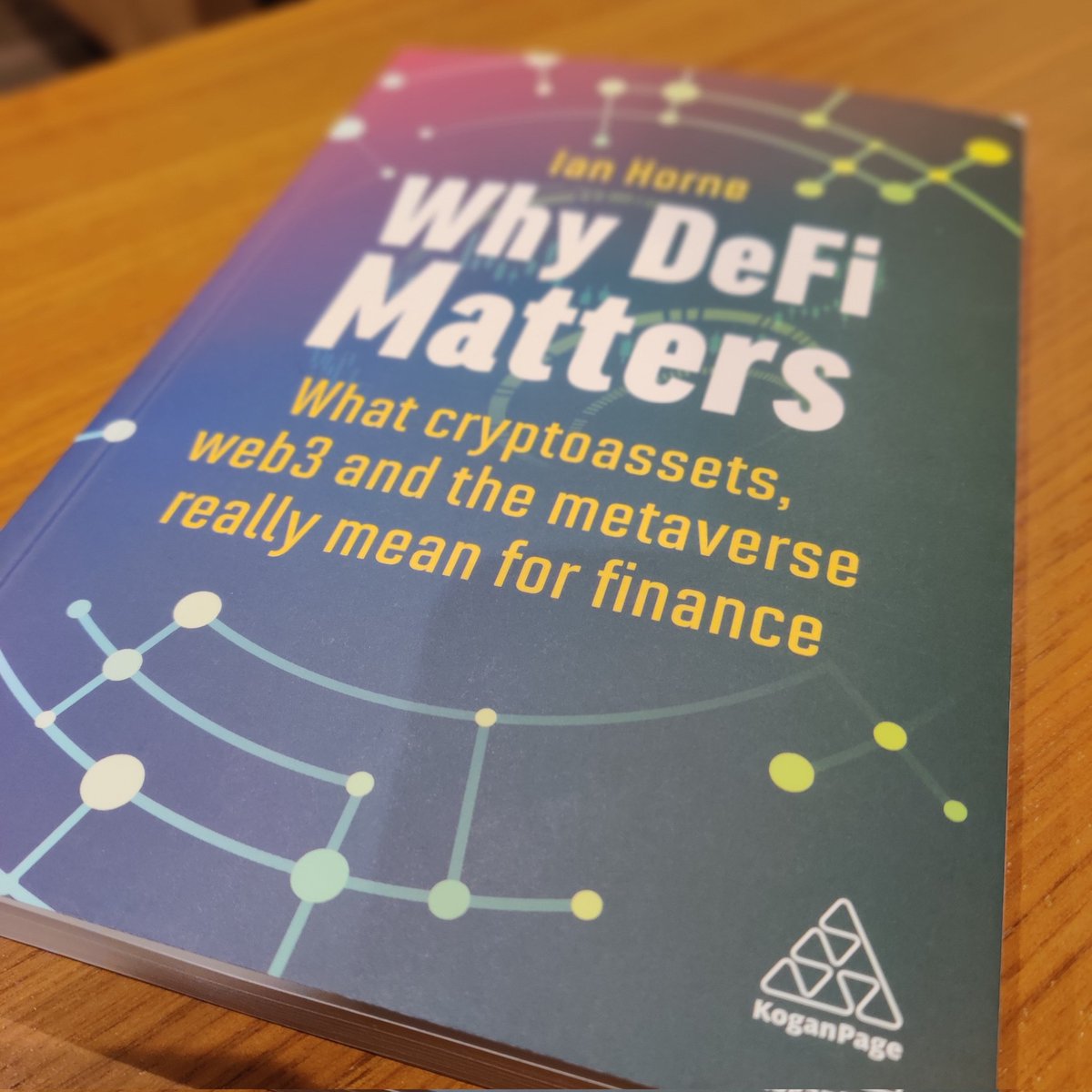 0xmauricio's tweet photo. Got my copy of @_IanHorne's new book #WhyDeFiMatters 

A good read for #DeFi noobs and degens alike! https://t.co/DclzwuKsmG