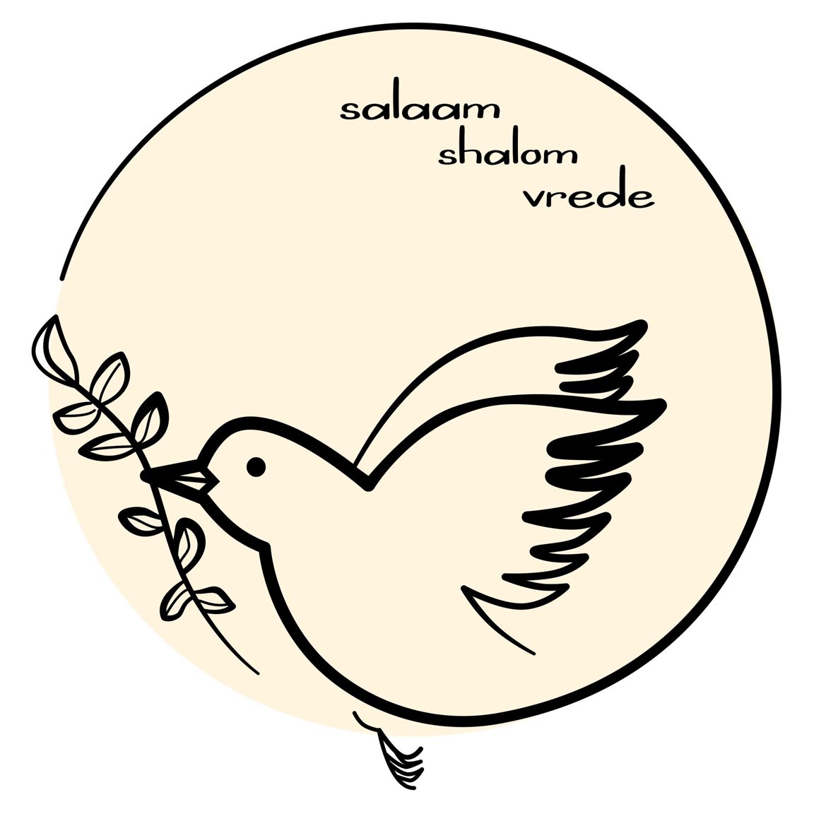 Salaam, 
Shalom, 
Vrede.