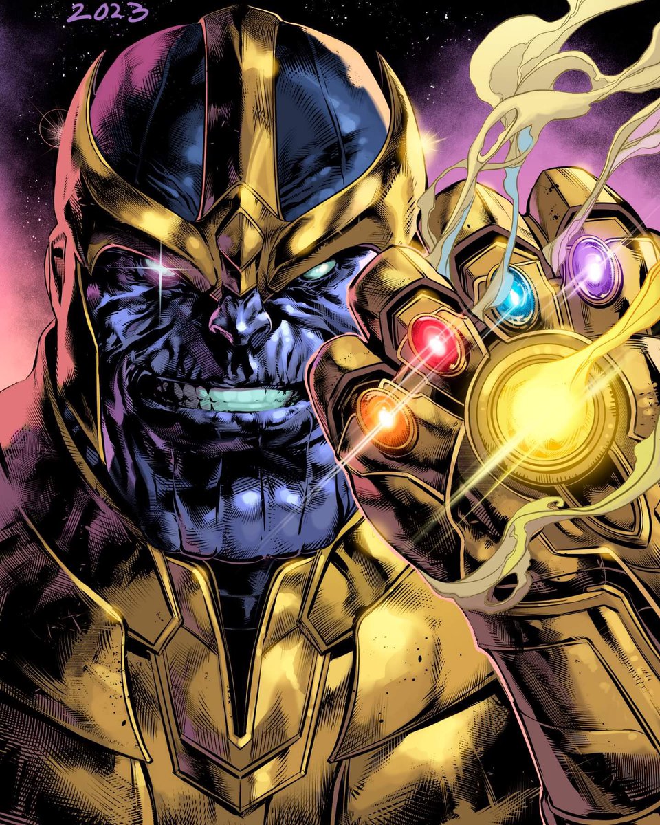 Lines by @Cap_White and colors by me. #marvel #thanos #avengers #heagycolors