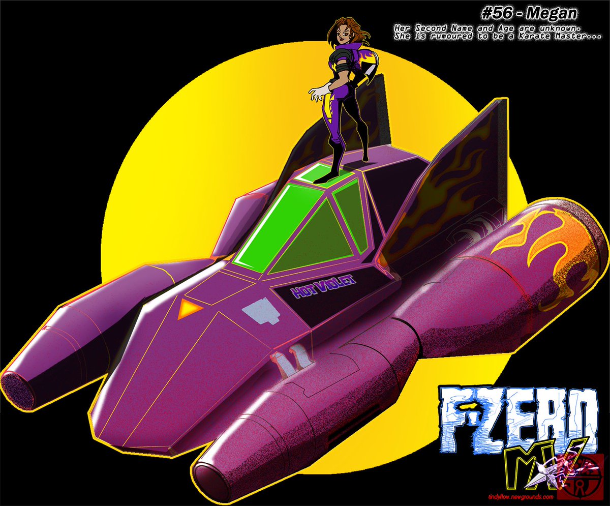 EdTindy's tweet photo. Go, Megan!
(Original Design by Yasuo Inoue.)
---
https://t.co/4UXR25PnbS
---
#Fzero #FZeroMaximumVelocity #FzeroforGBA #FZeroX #Nintendo #HotViolet https://t.co/ePBE1ZrdDg