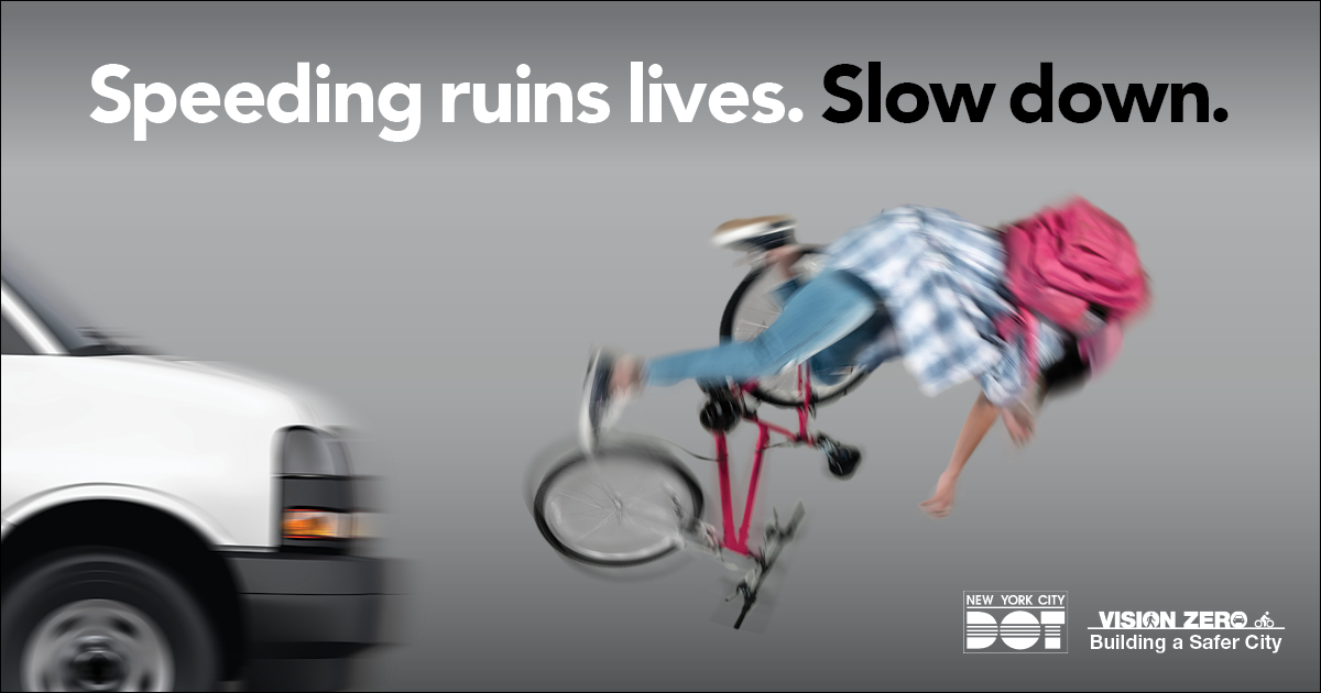 #Drive25 and always watch for pedestrians, cyclists, and motorcyclists. #VisionZero #Biketober
