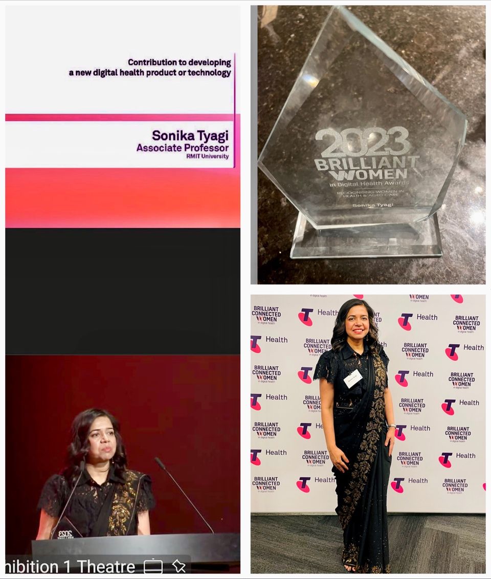 karinv's tweet photo. Congratulations to @tsonika on being named as a 2023 Brilliant Woman in Digital Health last night!!
@RMITComputing https://t.co/X2lGqkZ2j5