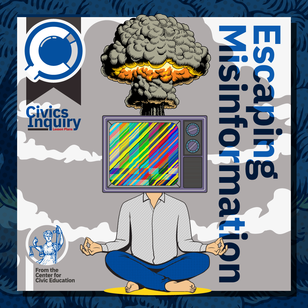 CivicEducation's tweet photo. Media Literacy Week (Oct. 23–27) is just around the corner, and we’ve got a brand-new lesson! 🎉 In “Can You Escape Misinformation?” students in grades 4–8 will discover media literacy strategies and determine the credibility of various sources 

⭐  https://t.co/5efnlrrjST  ⭐ https://t.co/8gqmchAERX