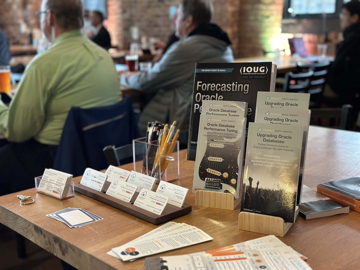 ViscosityNA's tweet photo. Milwaukee Tech Day is wrapping up!๐ฅณ
First impressions, behind-the-scenes snaps, & loads of tech vibes.
Tech talks on #AI & #ML, #OracleDatabase23c, #MySQL HeatWave, #SQL tuning, DIY #ChatGPT. And all the action LIVE!
With @Quest @Oracle @OraPubInc
#VNA #OraPub #oracleaces https://t.co/TEWkDIDfY9