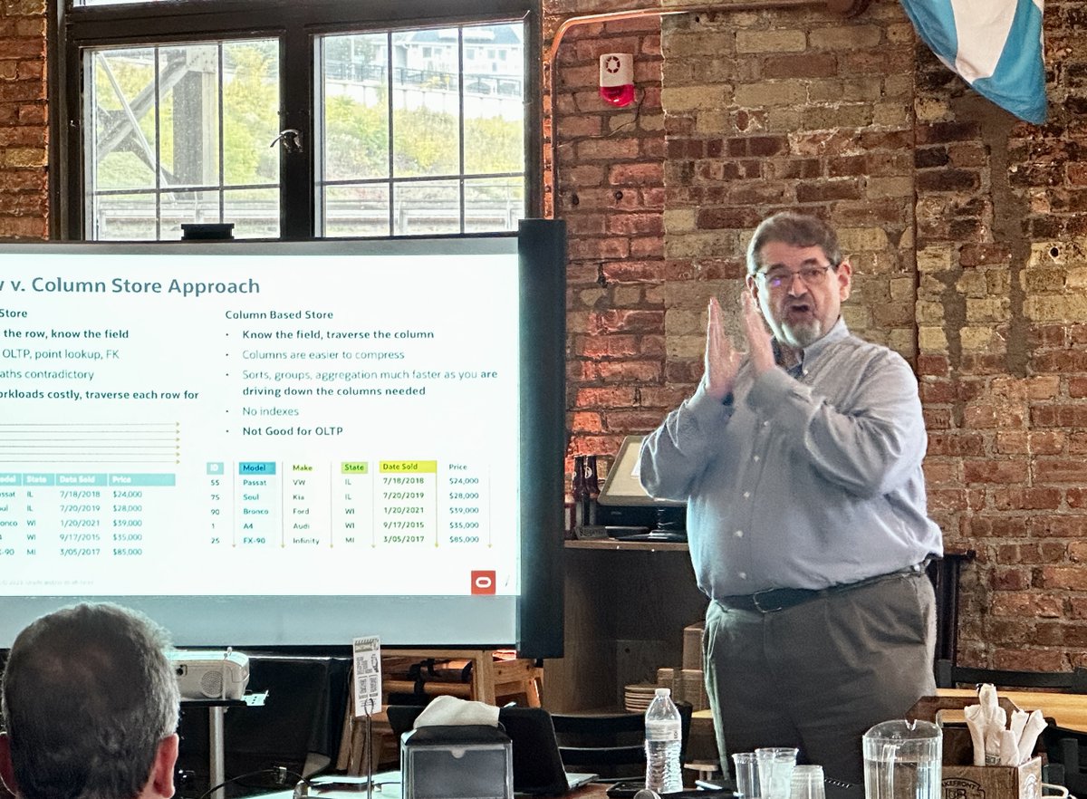 ViscosityNA's tweet photo. Milwaukee Tech Day is wrapping up!๐ฅณ
First impressions, behind-the-scenes snaps, & loads of tech vibes.
Tech talks on #AI & #ML, #OracleDatabase23c, #MySQL HeatWave, #SQL tuning, DIY #ChatGPT. And all the action LIVE!
With @Quest @Oracle @OraPubInc
#VNA #OraPub #oracleaces https://t.co/TEWkDIDfY9