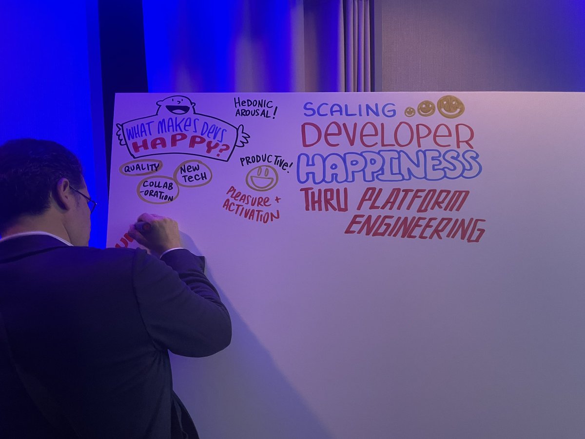 devopsworldconf's tweet image. How can #PlatformEngineering spark joy? 

Joyce Lin explains in her talk on developer happiness at #DevOpsWorld!