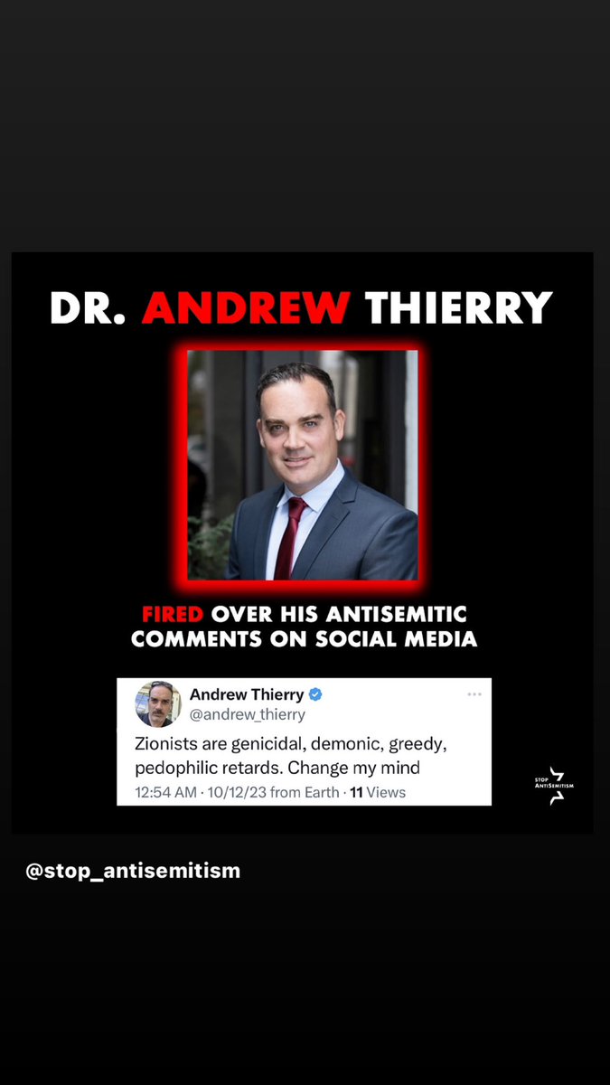 If you post your venomous anti-Semitism online and then lose you job because of it, don’t bemoan your loss of “free speech.” I am glad this man had the freedom to speak his hateful mind. He opted to share his hate, and so we learned who he really is. A private company firing you