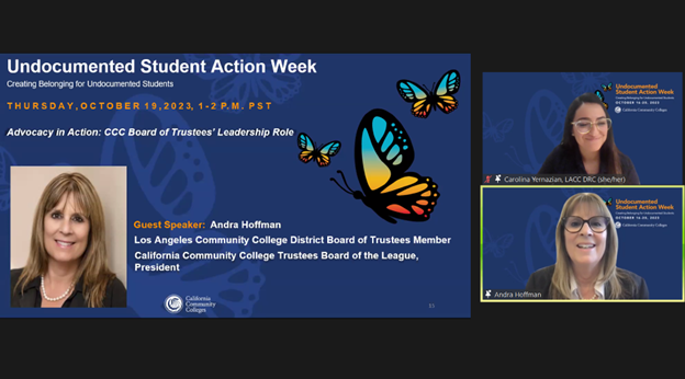 CCGRAdvocates's tweet photo. Resource-packed webinar. We got to hear from #undocually & legislator, Senator @Portantino, partners at @ccleague @andra_hoffman @nunegaripian, college practitioners @laccd, and Veronica Garcia, immigration attorney w/ @the_ILRC
Information is power. Information is advocacy. https://t.co/ZwLy4ICaft