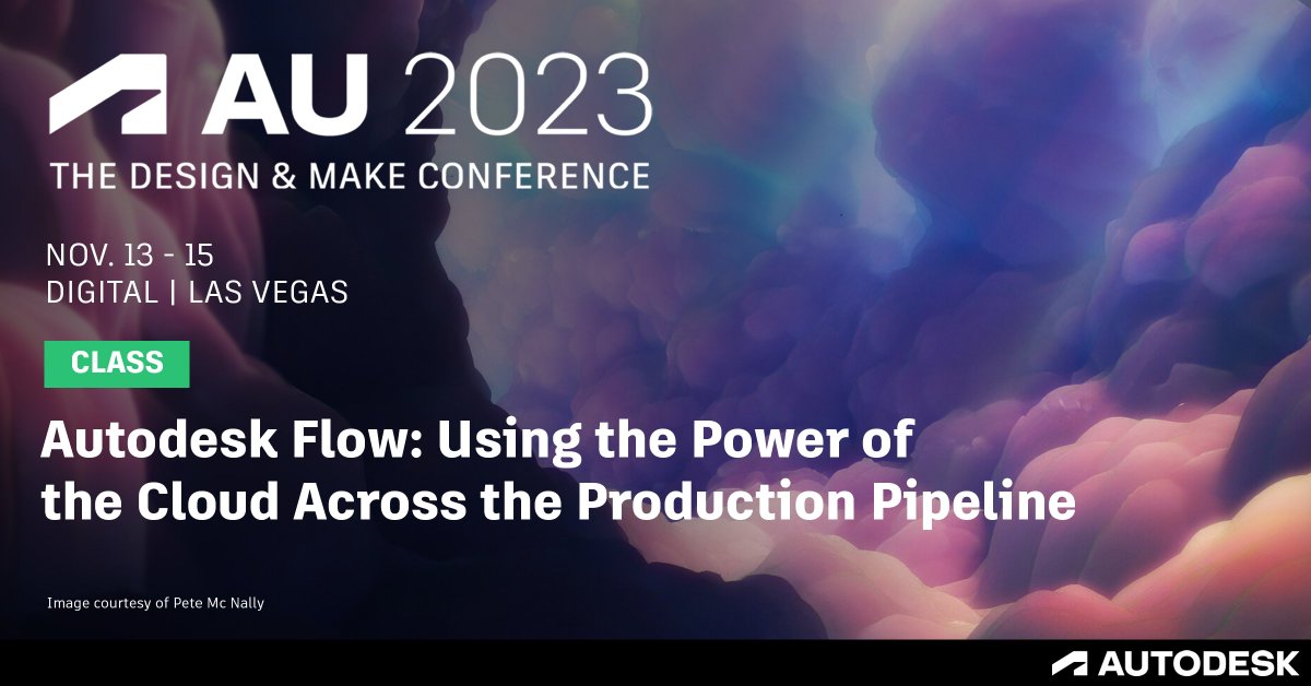 ☁️ ️ Get a sneak peak of Flow: Autodesk's cloud-based platform for M&E at #AU2023. Discover the power of Flow and its ability to connect workflows and teams in entire production lifecycle from concept to final delivery. Learn more: autodesk.com/au2023-me