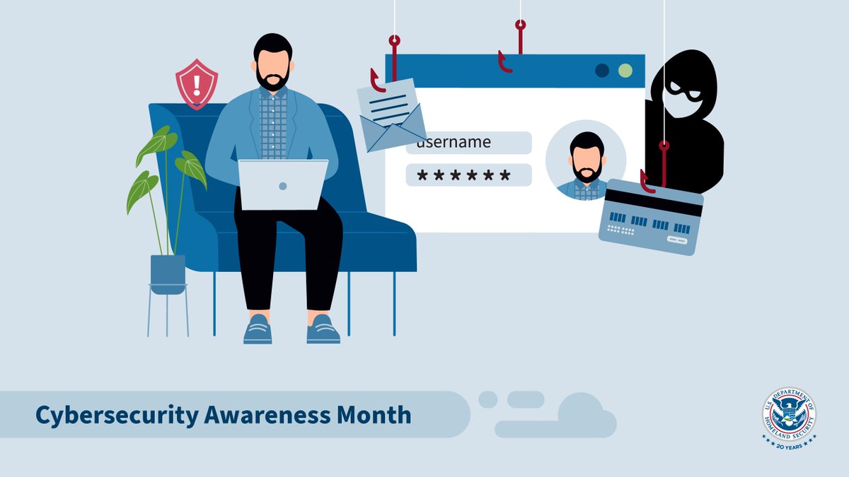 Phishing attempts try to deceive us, but we can outsmart them. Learn the signs - such as misspellings, suspicious attachments, or urgent requests - and report them as fraudulent. Protect yourself and others. ⬇️ #CybersecurityAwarenessMonth
cisa.gov/cybersecurity-…