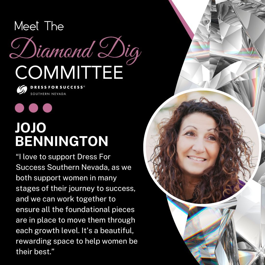DFSSNV's tweet image. Meet the #2023DiamondDig Committee! 💎

We are excited to introduce another member of our #dreamteam committee- certified health coach, entrepreneur, and Managing Director of eWomen Network- JoJo Bennington!

Purchase your tickets today by visiting: buff.ly/44ElSFv