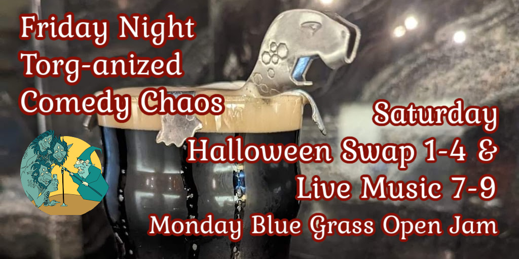 TorgBrewery's tweet photo. Great beer and plenty of fun in the taproom this weekend. See you at Torg!
#torganizedcomedychaos #lucyzarns #itslahiru #livecomedy #comedystandup #halloween #twincitiesmusicscene #michaelaugust #bluegrass #openjam #mncraftbeer #mntaproom #thatwhichisbrewedisalwaysbeautiful https://t.co/WX6P999uUK