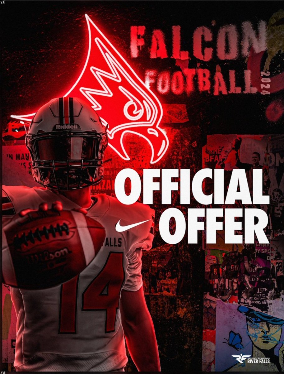 After a great game day visit I am excited to announce I have picked up my first offer from river falls! Thanks <a href="/CoachWalkerRF/">Matt Walker</a> <a href="/coach_Wiss/">Jacob</a>