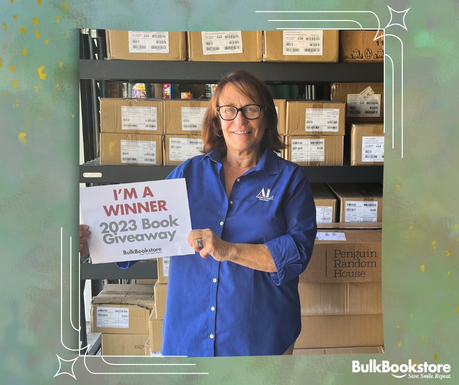 Like Robin R., a recent giveaway winner and head of the Readers for Leaders program for the Assistance League of San Jose, CA, our customers always inspire us. That's why we love giving away bulk books for free each month! Enter for your chance to win: ow.ly/X2yh50PYMBs