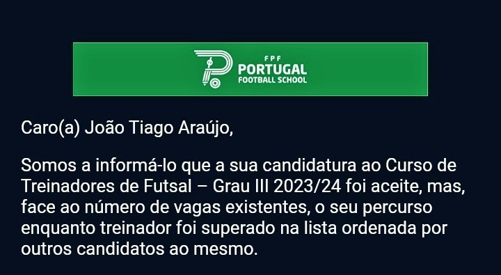Treino desde 2008. Tenho 15 épocas consecutivas a treinar, 14 delas no escalão de Sub'17. Nos últimos anos, vou para a 7.ª época no Camp. Nacional de Juvenis, onde sou o treinador do país com mais jogos na prova (135) - num clube fora dos grandes centros, o SC Beira-Mar. 🔽