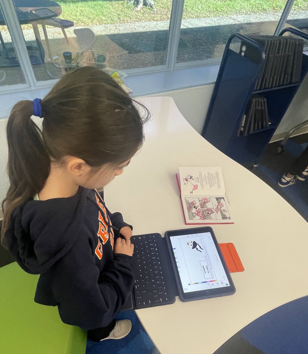 AndreaSchaber's tweet image. Our #WOschool bookworms exploring ways they can utilize technology to support their preferred active reading habits! #TechLiteracy #WeAreChappaqua 📲🏃📖
