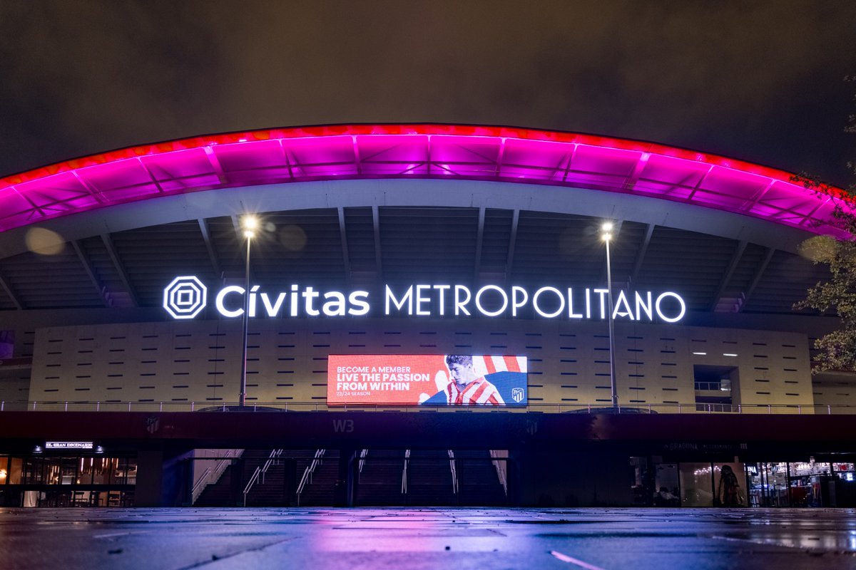 🏟️ El Cívitas @Metropolitano se volvió a teñir de rosa en el #DíaMundialContraElCáncerDeMama