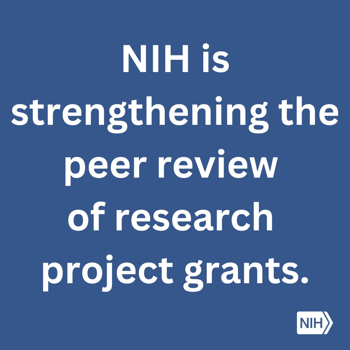 NEW: @NIH revises its research grant review process to improve focus on scientific merit and reduce reputational bias. The framework will be implemented for applications submitted on or after Jan. 25, 2025. 📰💻go.nih.gov/9EROYa2 #NIH #AcademicChatter
