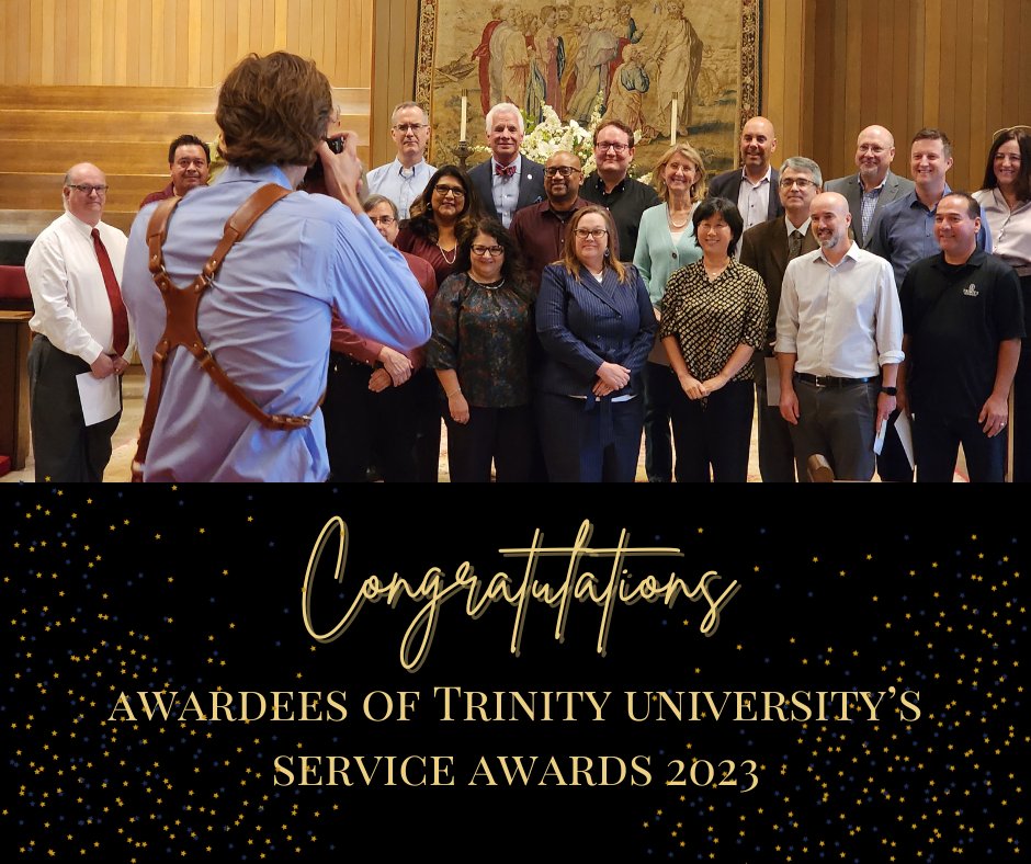 TrinityU_EAST's tweet photo. Please help us congratulate members of the EAST faculty who are awardees to this year's Service Awards! EAST is proud to have had Dr. Chia-Wei Lee for 20 years, Dr. Katsuo Nishikawa and Dr, Jie Zhang for 15 years, and Dr. Zhaoxi (Josie) Liu for 10 years! https://t.co/oRtEn7txxE