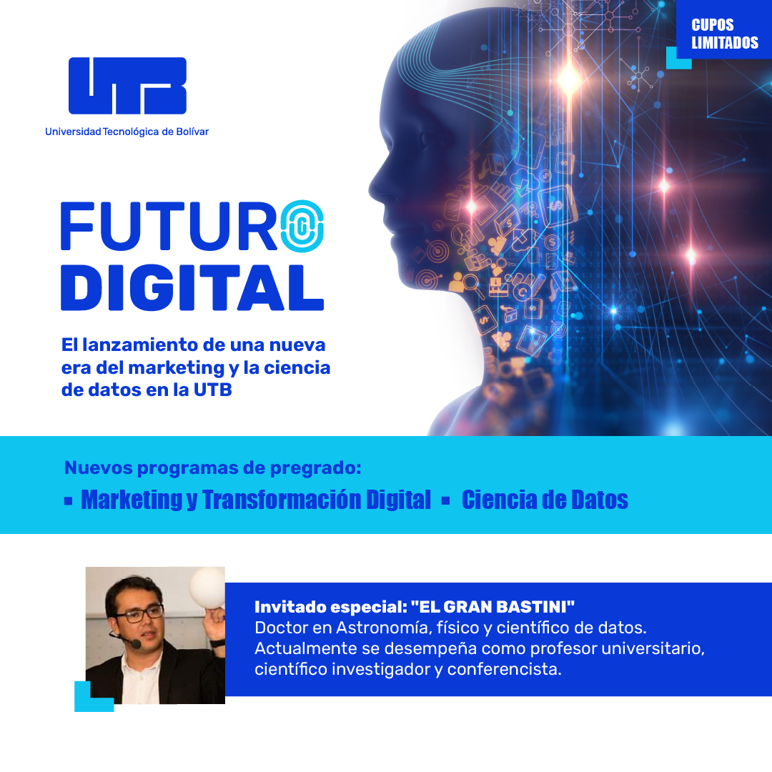 utboficial's tweet photo. ¡Prepárate para una revolución en el mundo del marketing y la ciencia de datos! 🚀

Este 24 de octubre únete a nosotros y participa en el lanzamiento de nuestros #NuevosProgramas en #CienciadeDatos y #MarketingyTransformaciónDigital. 💼💡

Inscríbete aquí: https://t.co/406QKrOT1n https://t.co/VR97Bq9Rql