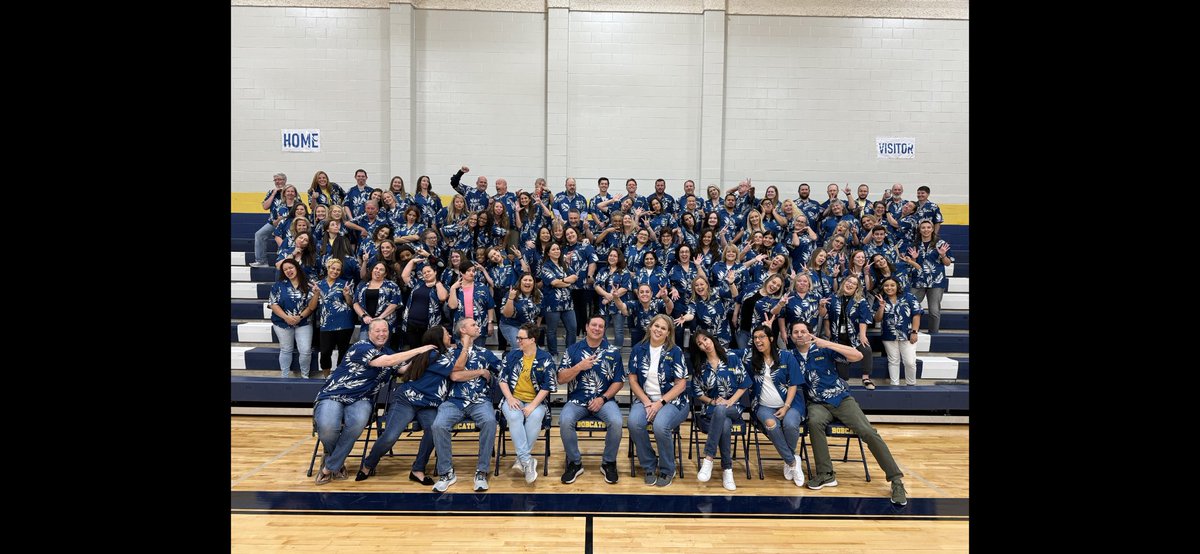 Staff team picture day at one of the best schools in Texas …