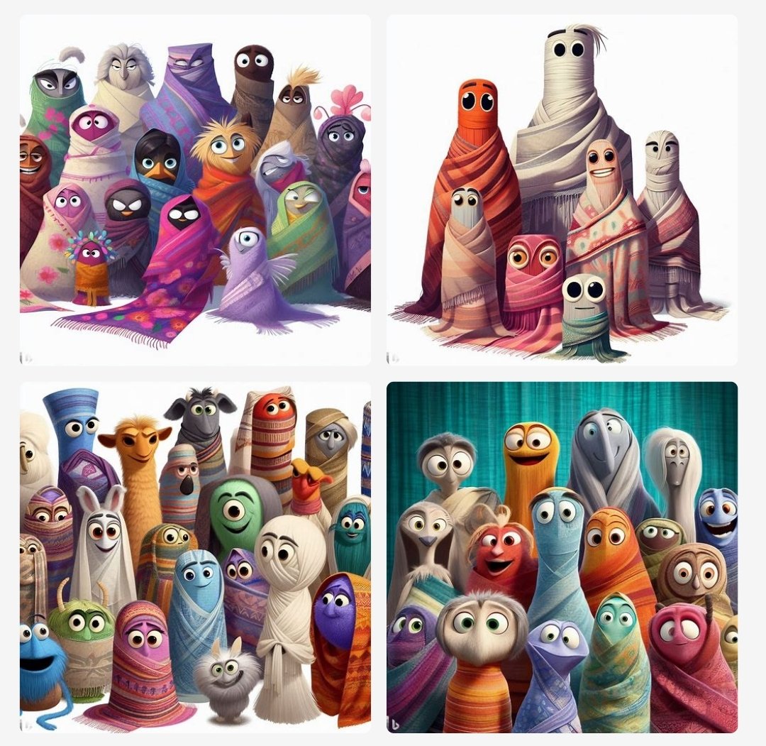 laie_'s tweet image. "Grup de #grallers, estil Pixar."

...

😶