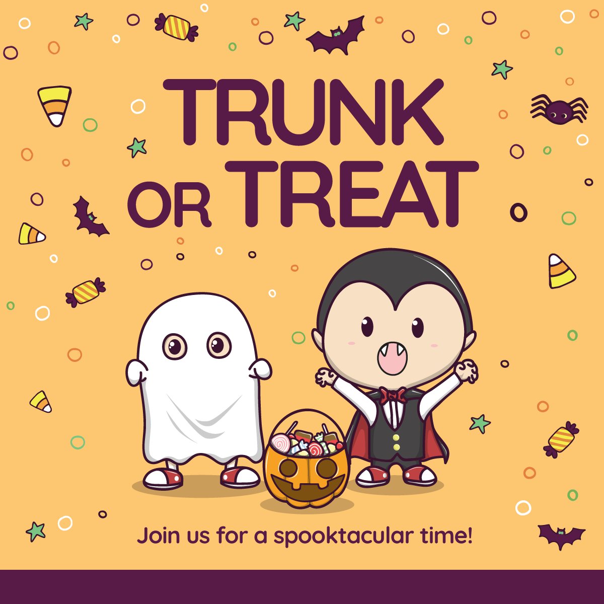 CalFit's tweet image. Join us from 4:30pm-6:30pm for a frightfully fun evening of trunk-or-treating, art projects, face painting, games and more!
 
10/23 - Laguna
10/24 - Arden
10/25 - Roseville
10/26 - Natomas
 
These are FREE events, and all ages are welcome!