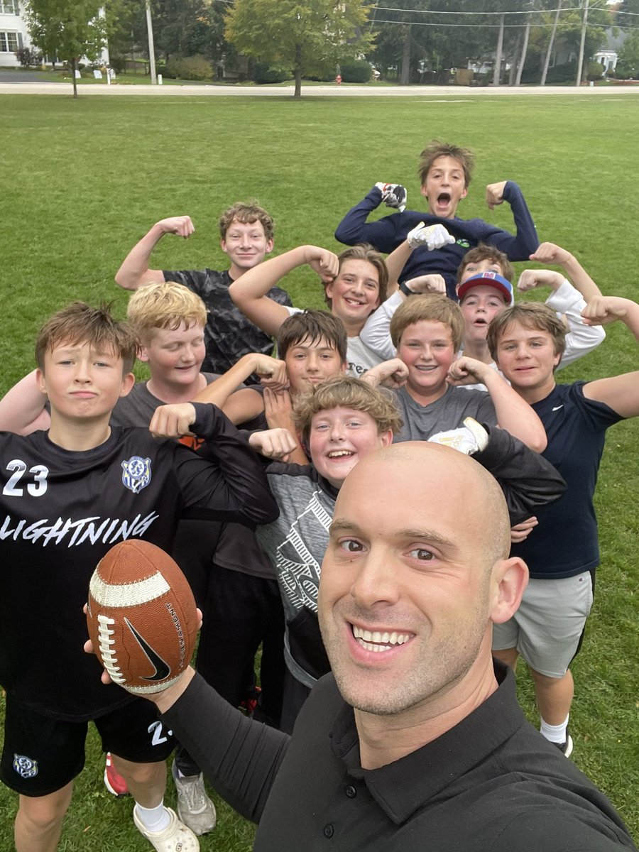 Education is a lot of work. But sometimes you get opportunities to connect with kids that makes all the tough times worth it. A little afternoon football in the fall with the 8th grade boys is just about at the top of the list for me.
#ProudToBeD12
#goravens