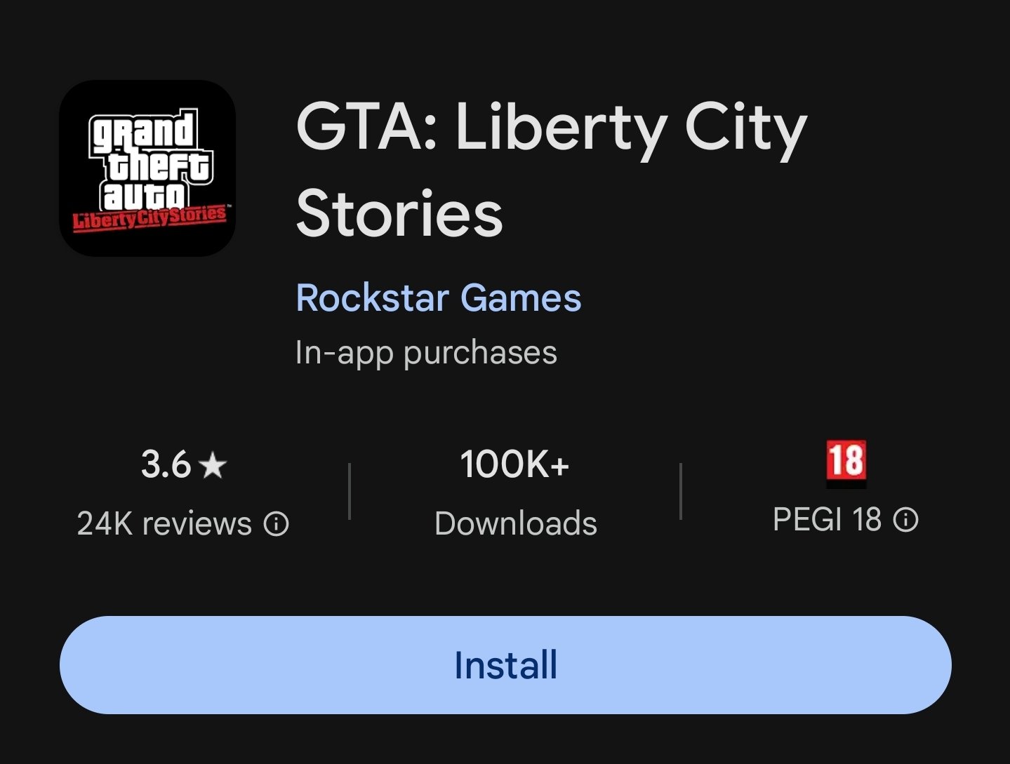 GTA: Liberty City Stories - Apps on Google Play