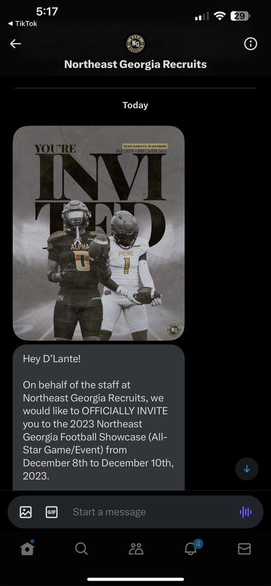 4Lante's tweet photo. THANK YOU @NEGARecruits  for the invite ‼️ Will be in contact very soon ‼️

@RecruitGeorgia @NP_Recruiting @One11Recruiting @coachrobandrews @CoachCarrafa #UCFfootball #FAUFootball #FSUFootball #WakeFootball #USFFootball #UFfootball #AllRegion2022GA #GHSAFootball https://t.co/LpfEbLz87i