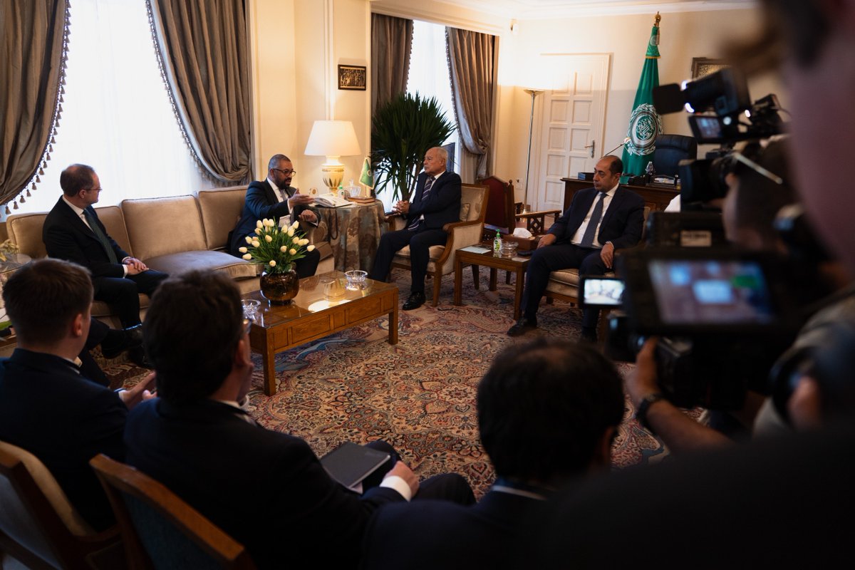 Foreign, Commonwealth & Development Office (@fcdogovuk) on Twitter photo Intense diplomatic efforts continue in the Middle East.
Today Foreign Secretary <a href="/JamesCleverly/">James Cleverly🇬🇧</a> met his counterparts in Egypt @MFAEgypt, Qatar <a href="/MofaQatar_EN/">Ministry of Foreign Affairs - Qatar</a> and at the League of Arab States to discuss how to prevent the spread of conflict across the region. Intense diplomatic efforts continue in the Middle East.
Today Foreign Secretary <a href="/JamesCleverly/">James Cleverly🇬🇧</a> met his counterparts in Egypt @MFAEgypt, Qatar <a href="/MofaQatar_EN/">Ministry of Foreign Affairs - Qatar</a> and at the League of Arab States to discuss how to prevent the spread of conflict across the region.