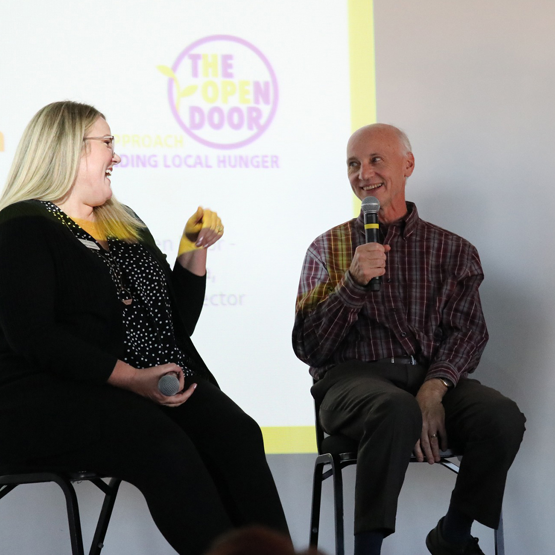 Community Engagement Manager Brooke Summers joined panelists from The Open Door to address food insecurity. We’re grateful to be able to spread awareness to food insecurity with other organizations and individuals as we work on providing kids with  food over the weekends.