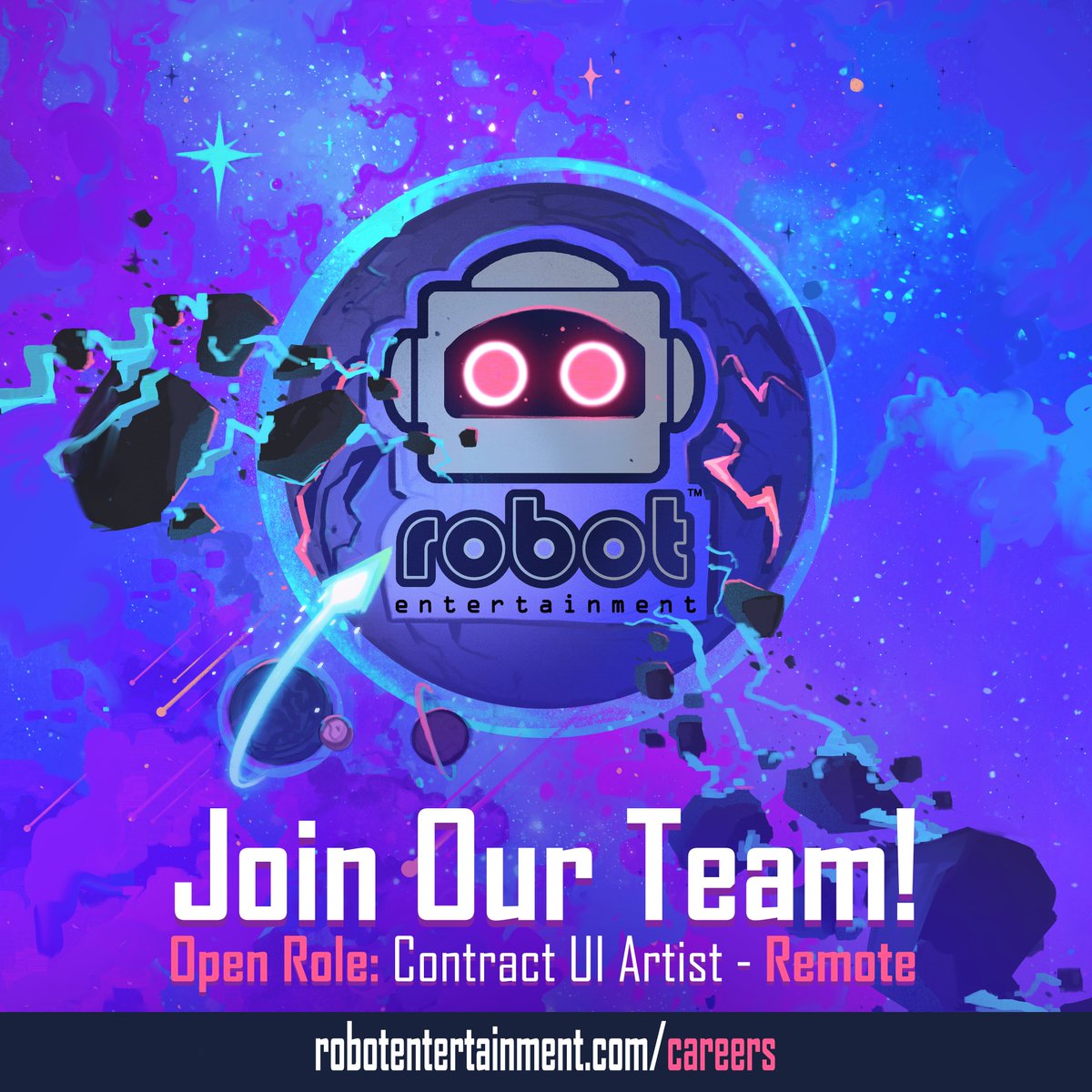We are looking for a contract UI artist (fully remote) to help work on the current project we are on. Follow the link and apply! Or send to someone who is looking robotentertainment.com/careers#UIArti… #jobpost #uiux