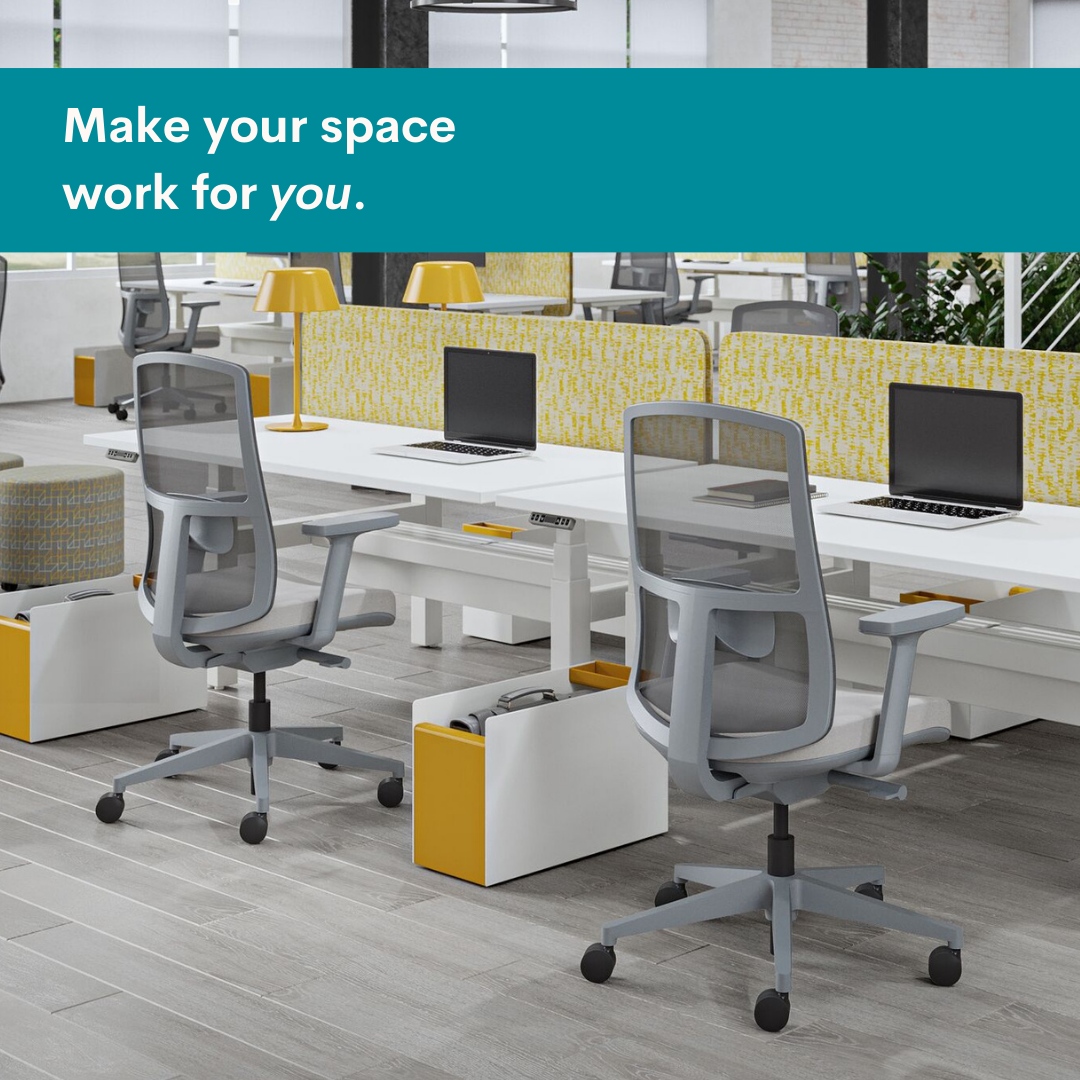 OfficeWorksKnox's tweet photo. That's the irony of our workspaces – they need to work for us, not the other way around! Here at OfficeWorks, we're committed to making every office space unique to the people who inhabit it so that they can do their best work. 

#furniture #interiordesign #officedecor https://t.co/IoTiu9qhmI