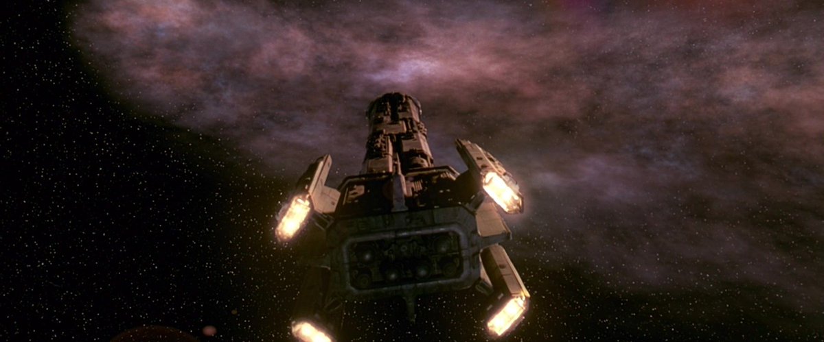 Pitch Black (2000)

<a href="/MatthewGratzner/">Matthew Gratzner</a> : "[Director David Twohy] asked me “What’s the name of the shipping company for the ship?”. Because of the issue he had with The Arrival, David said it had to be a name that he could have immediate legal clearance for, because they were..."