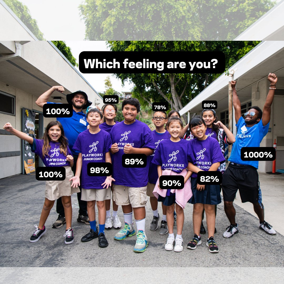 PlayworksSoCal's tweet image. Junior Coach leadership inspo:  Which feeling are you today? ✨