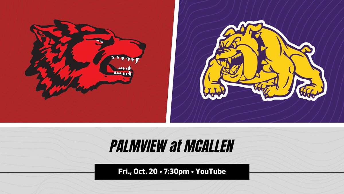 McAllenISD's tweet photo. Show your Bulldog Pride in the stands tomorrow night as McHi takes on Palm View! 💜💛 https://t.co/xaqqqsN3mW