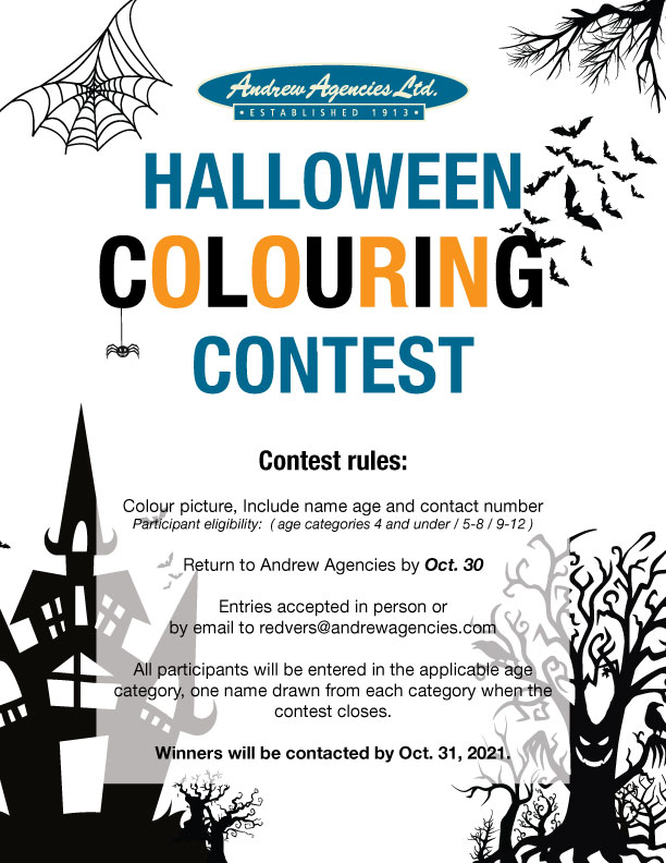 AndrewAgencies's tweet photo. Head to our Redvers branch and join in the colouring contest to get in a spooky mood and win prizes! 🦇🎃👻 https://t.co/kF50NE1kfj