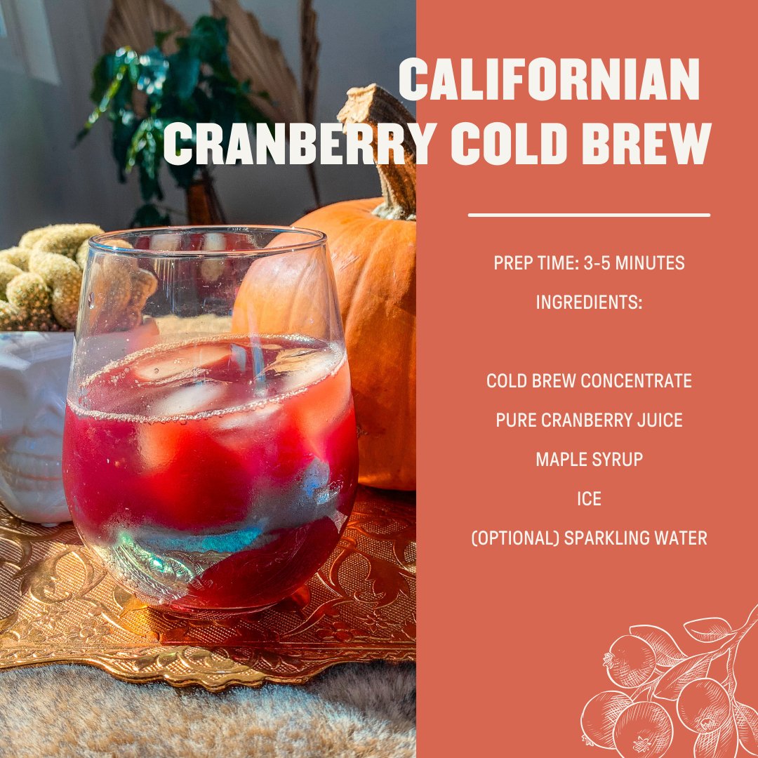 Groundworkcoffe's tweet image. Our resident coffee connoisseur, Mel, worked her magic and crafted a delicious cold brew recipe that’ll make your taste buds dance. ☕✨Check out the full #recipe on our blog and get ready for a coffee adventure! 🌟#fall #autumn #coldbrew #coffee #organic #cranberry #foodie #yum