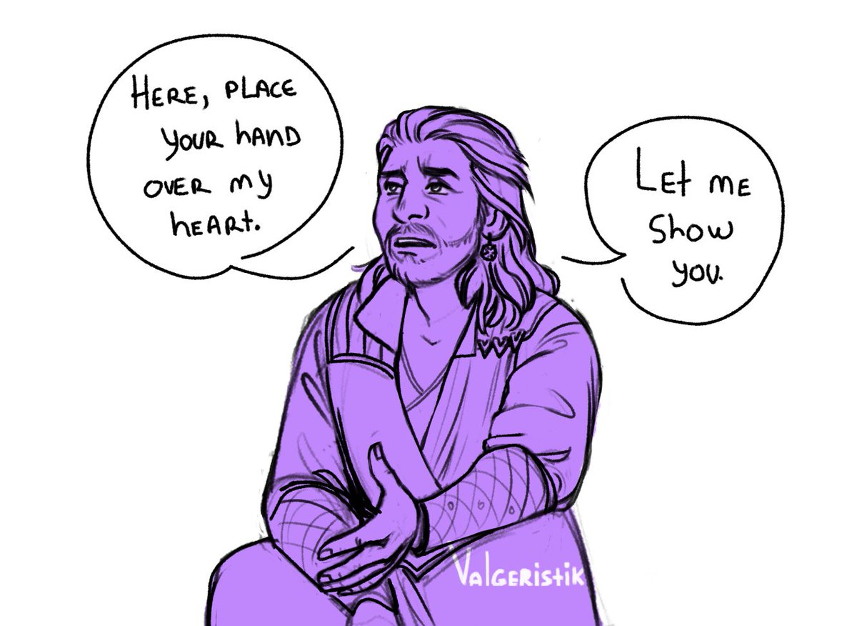 valgeristik_art's tweet photo. This scene for Gale triggered for me in the funniest place possible 1/2

#BG3fanart https://t.co/Lc1fwKGTAA