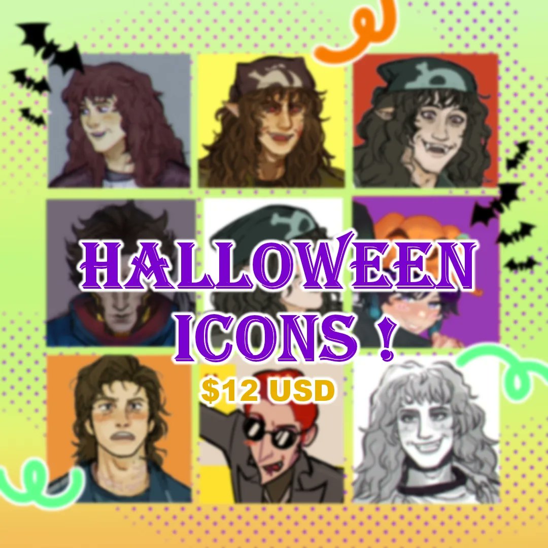 iustusvncs's tweet photo. Halloween Icons / matching pfps available now 🦇 dm if you want to make a request! Check my pinned tweet for the terms and conditions <3
Won't do ych icons at the moment, if I do I'll post it here ! #halloween #spookyseason #icons #pfps https://t.co/mpIpEAl9Jj