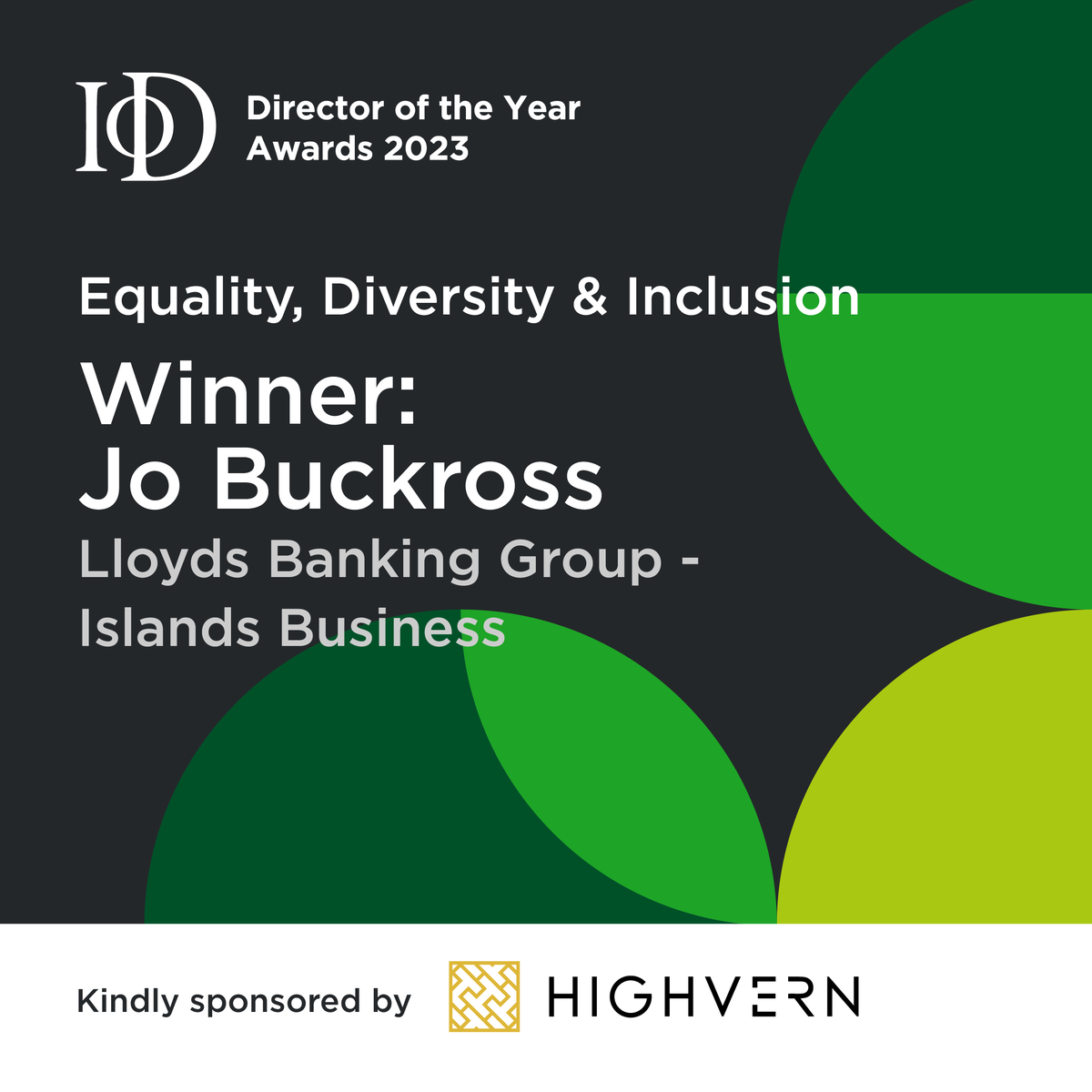 iodjersey's tweet photo. This year’s Equality, Diversity & Inclusion Director of the Year winner is…
Sponsored by Highvern
#DOTYA23 https://t.co/yJn1TF96mP