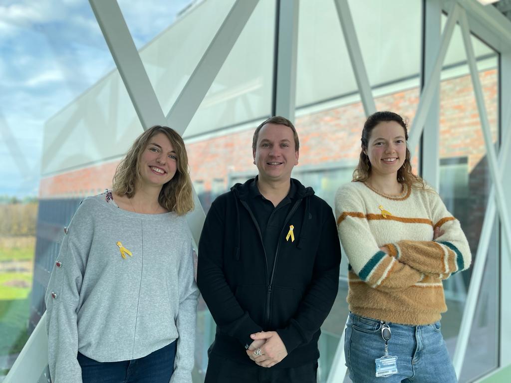 From the Single Cell & Spatial Multiomics, Spatial Metabolomics and Intravital Imaging Expertise Centers @vib_ccb on this day 🎗️💛 #expertiseunitedagainstcancer @komop_tgkanker #dagtegenkanker