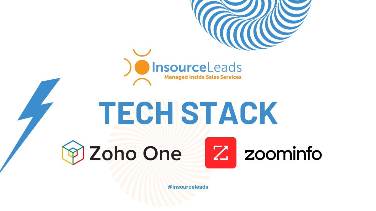 💬 'Our tech stack, anchored by @ZohoOne and @ZoomInfo, empowers us to drive outstanding 
results in #B2BOutbound campaigns! Thanks for being reliable partners in our journey.' 🤝 
#InsourceLeads #Testimonial