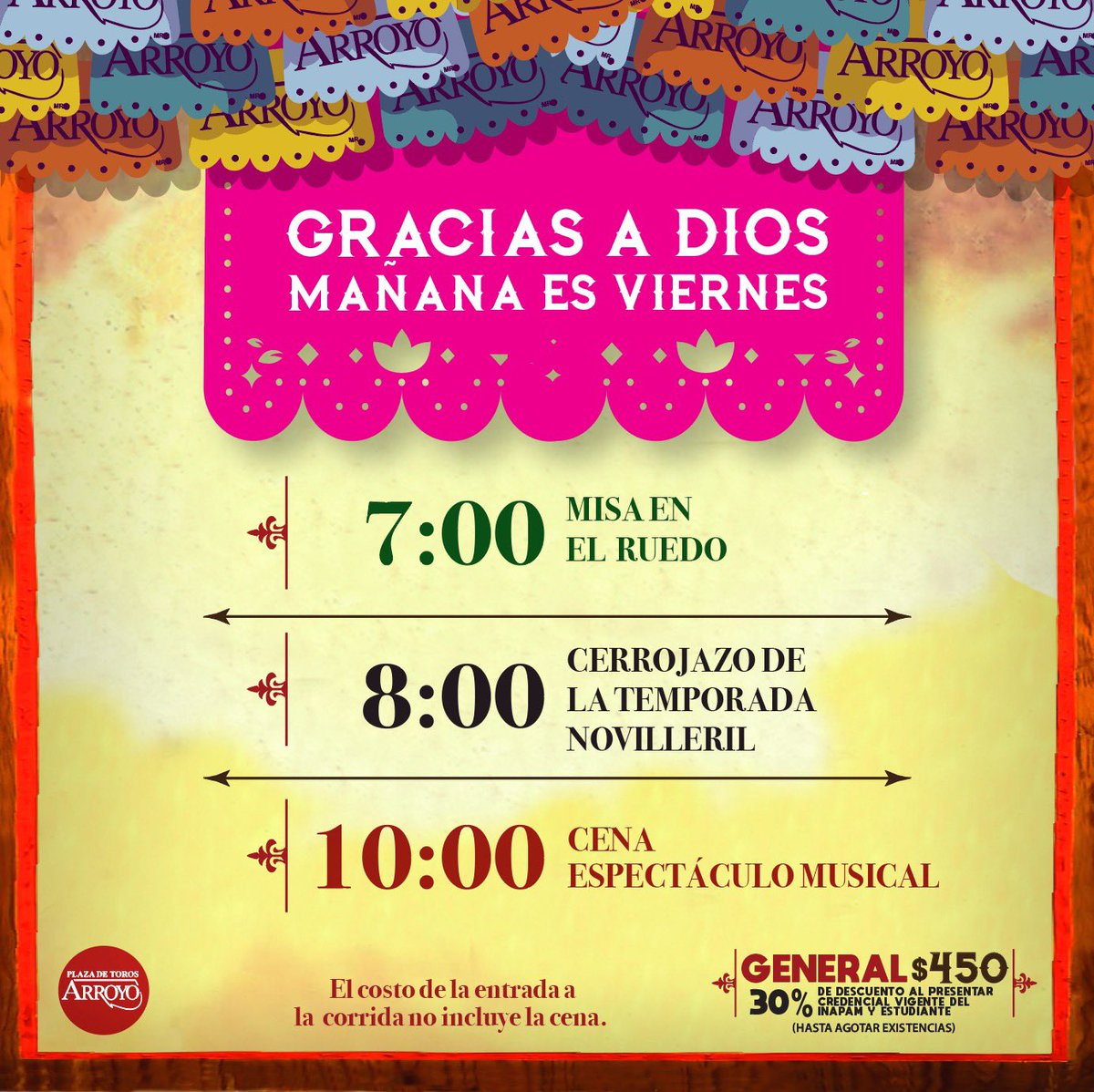 ¡Es mañana, el 20 a las 20! Si todavía no tienes tus boletos, aún estás a tiempo de aprovechar nuestras promociones y no perderte este acontecimiento único.